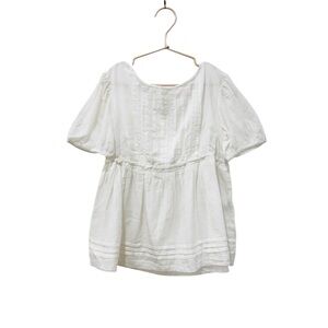 Bonpoint kids little girls 100% cotton cream/off-white  Blouse NEW